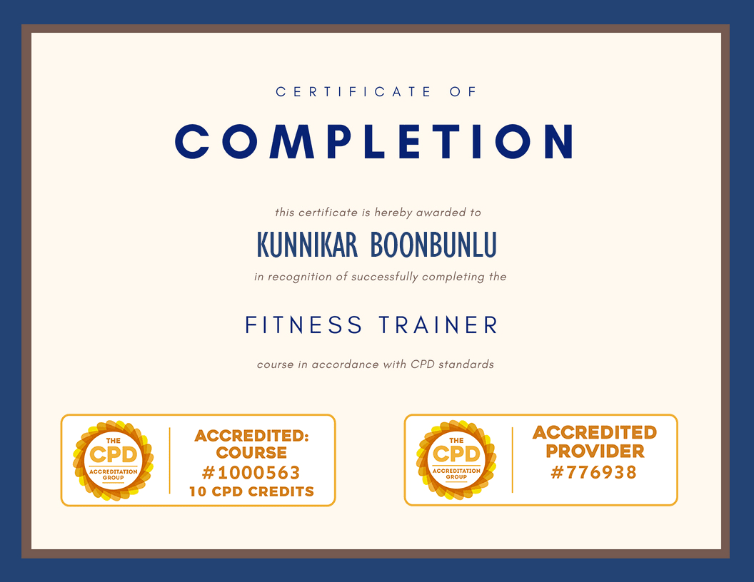 Fitness certificate